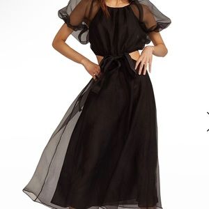 Cynthia Rowley Clara Organza Dress (black)